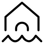 Home Flood SVG Icon